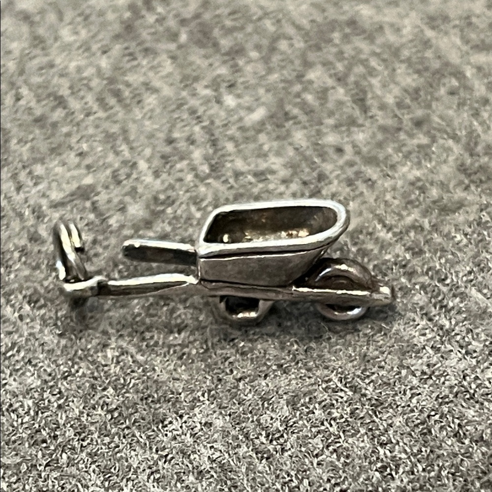 Sterling Wheelbarrow Charm